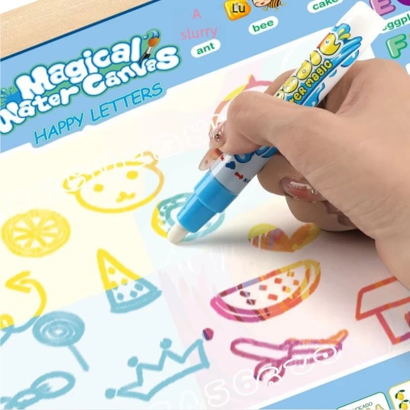 Magiczny Mat do Rysowania dla Dzieci z Wodnymi Pisakami - Zabawka Edukacyjna Montessori 🎨